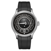 OBLVLO BLM-UFO 41MM Unique UFO-Shaped Automatic Watch with Luminous Silicone Strap And Steel Bracelet Mechanical Watch